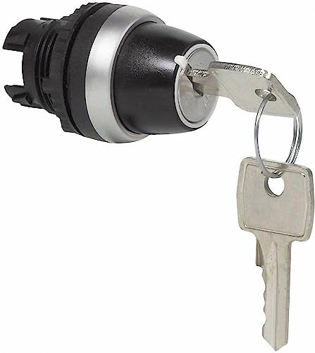 BACO 223952 L21LD00 Schlüsselschalter Frontring Kunststoff, verchromt Schwarz, Chrom 1 x 45 ° 1 St. von BACO