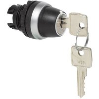 BACO 223963 L21NK00 Schlüsselschalter Frontring Kunststoff, verchromt Schwarz, Chrom 2 x 45° 1St. von BACO