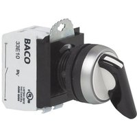 BAL21MR03A L21MR03A Wahltaste Frontring Kunststoff, verchromt Schwarz 2 x 45 ° 1 St. - Baco von BACO
