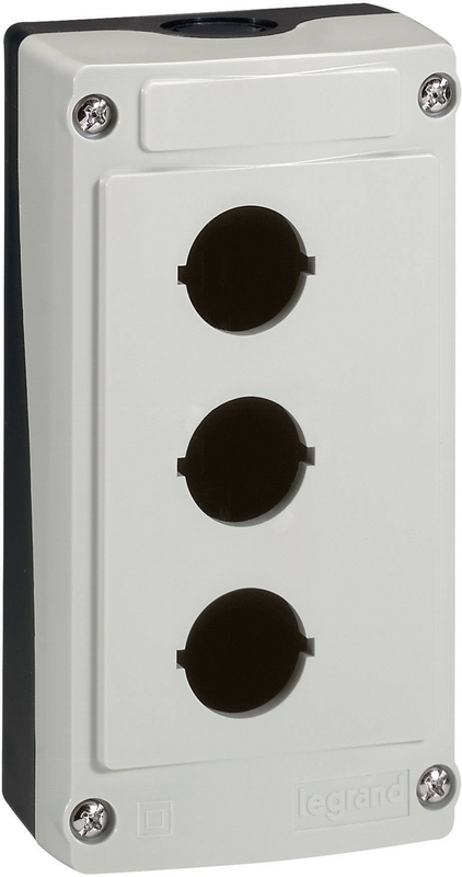 B-Ware Baco Leergehäuse Gehäuse 3 Fach Leergehäuse Grau/Schwarz Ip66 3 Einbaustellen von BACO