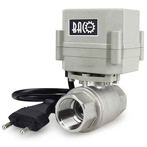 BACOENG AC110/230V 2 Wege 3/4" Edelstahl Motorkugelhahn Elektrische Zonenventil mit Stecker NC von BACOENG