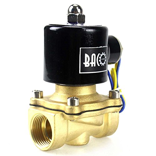 BACOENG AC230V 3/4" Messing Elektrisches Magnetventil Wasser NC(1/4" 1/2" 1") von BACOENG