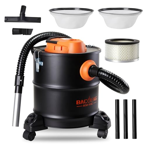 BACOENG Aschesauger für Kamin, 20L Aschesauger, 1200W Kaminstaubsauger Aschestaubsauger für Kaminofen, Aschesauger Pelletofen mit Rollfuß, Für Grills, Ofen BACOENG Aschesauger für Kamin, 20L Aschesauger, 1200W Kaminstaubsauger Aschestaubsauger für Kaminofen, Aschesauger Pelletofen mit Rollfuß, Für Grills, Ofen von BACOENG