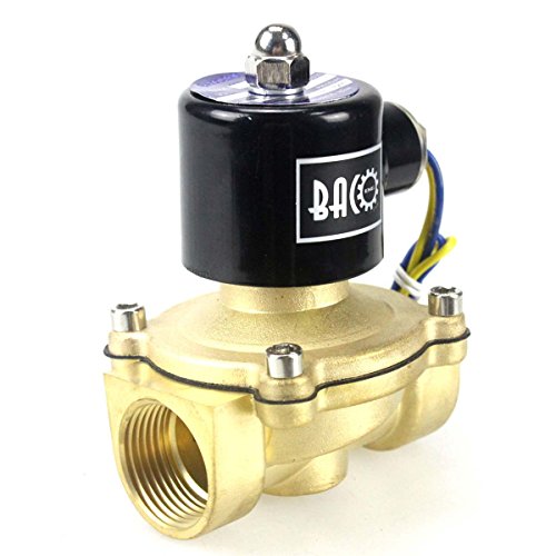 BACOENG DC24V 1" Messing Elektrisches Magnetventil Wasser Gas NC von BACOENG