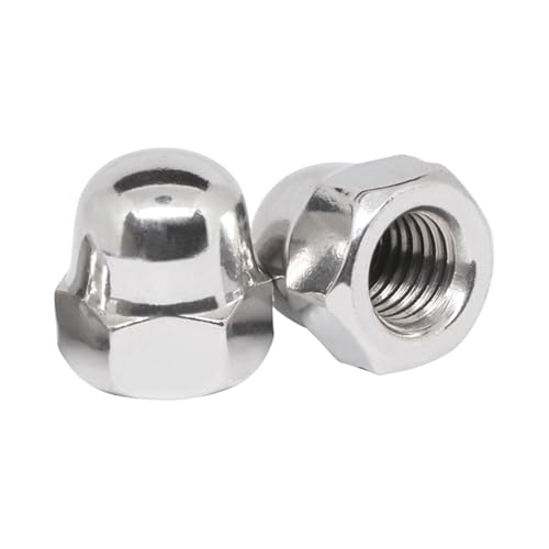 BACSHBY 20 Stück M3 Kuppelmuttern, Edelstahl 304 Eichelkopf, DIN 1587 Gewinde Sechskantmuttern für Industrie, Möbel, Motorrad, Befestigung BACSHBY 20 Stück M3 Kuppelmuttern, Edelstahl 304 Eichelkopf, DIN 1587 Gewinde Sechskantmuttern für Industrie, Möbel, Motorrad, Befestigung von BACSHBY