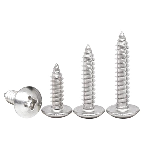 BACSHBY 20 Stück M4x10mm Selbstschneidende Holzschrauben Edelstahl Schrauben Kreuzschlitz Rundkopf Blechschrauben Silber Möbel Maschinenschrauben BACSHBY 20 Stück M4x10mm Selbstschneidende Holzschrauben Edelstahl Schrauben Kreuzschlitz Rundkopf Blechschrauben Silber Möbel Maschinenschrauben von BACSHBY