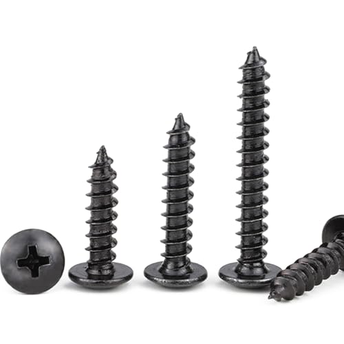 BACSHBY 20 Stück M4x35mm Selbstschneidende Holzschrauben Kohlenstoffs Pilzkopf Set Schrauben Blech Nägel Vollgewinde Schwarz Möbel Maschinenschrauben BACSHBY 20 Stück M4x35mm Selbstschneidende Holzschrauben Kohlenstoffs Pilzkopf Set Schrauben Blech Nägel Vollgewinde Schwarz Möbel Maschinenschrauben von BACSHBY