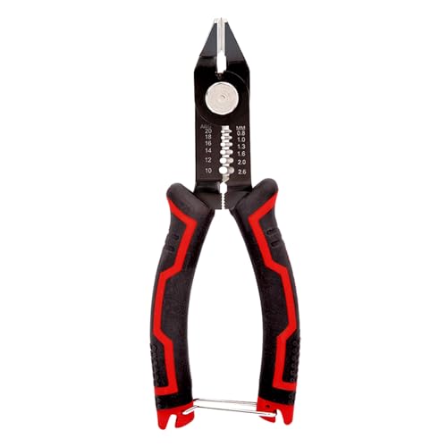 BACSHBY 3-in-1 Seitenschneider Abisolierzange, Schneidezange Multifunktionale Präzisionszange für 20-10 AWG Kabel, Anti-Rutsch-Griff, Versteckte Feder für Elektronik,Kleinstarbeiten und Platinen von BACSHBY