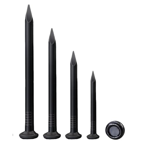 BACSHBY 50 Stück 40 mm Stahlnägel Nägel für Betonwände Nails Verzinkt, Bildernägel Holzarbeiten Ziegelstein Universelle Einsatzmöglichkeit im Innen- und Außenbereich von BACSHBY