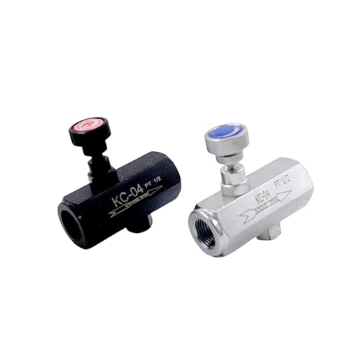 BACYDLPL 1 STÜCKE Hydraulisches Rückschlagventil Rohrstation Einheit Power KC-02 KC-03 KC-04 Gerades Rückschlagventil for den Öldruckfluss Drosselsteuerventil(KC TVC-04 White) von BACYDLPL