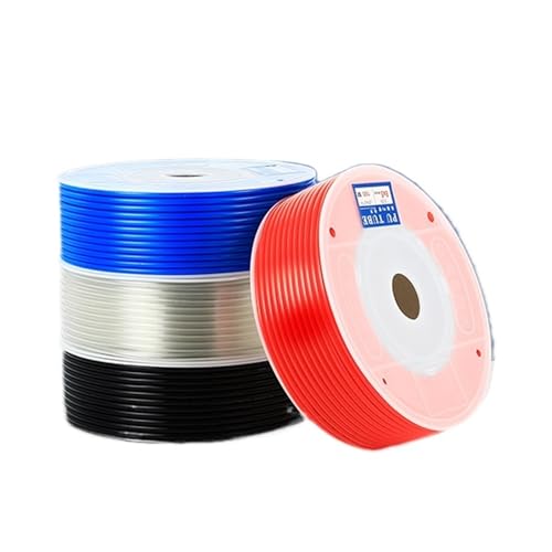 BACYDLPL 10 Meter PU-Rohr Pneumatikschlauch Luftschlauch Komponente Luftschlauch 4 mm 6 mm 8 mm 10 mm 12 mm PU-Rohr Luftleitungsschlauch for Kompressor(Transparent 6x4) von BACYDLPL