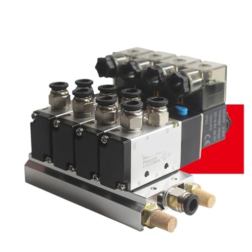 BACYDLPL 4v210-08 Verteilerwert pneumatisches Ventil 5/2 Magnetventil Gruppenventil Inselzylinder Umkehrventil pneumatischer Verteiler(10 Combinations) von BACYDLPL