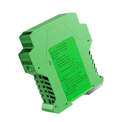 BACYDLPL DC24V 4 20mA Signal Isolator 2 In 2 Out Analog Signal Isolator 0 zu 20mA 4 zu 20mA 0-10V 0-5V RS485 Signal Konverter(0-5V_Input 0-10V) von BACYDLPL