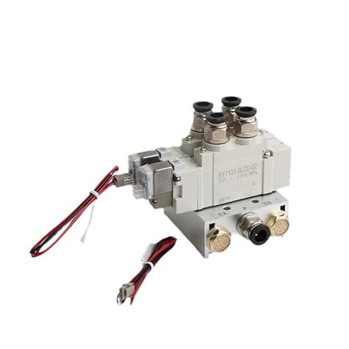 BACYDLPL SY5120 Multi-Weg Kombination Verteiler Pneumatische Magnetventil Zylinder Control SY5120-5LZD-01 SY5120-6LZD-01 Verteiler(5 Stations) von BACYDLPL