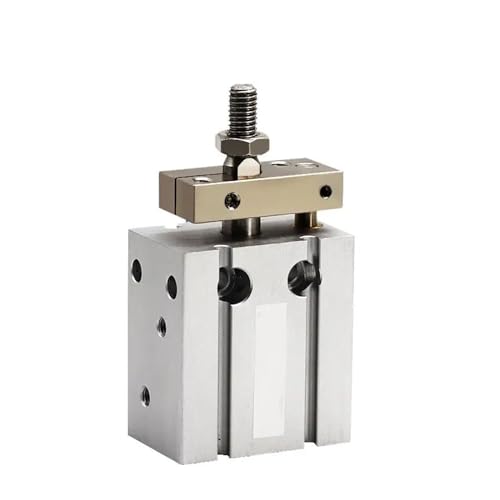 BACYDLPL Verdrehsicherer Mini-Freimontage-Pneumatikzylinder, Bohrung 6 mm, eingebauter Magnet, doppeltwirkend, Mikro-Einzelstangenzylinder(CDUK6X35D) von BACYDLPL