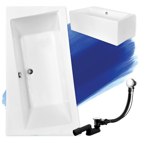 BADLAND Badewanne Original Weiß Acryl Wanne Eckbadewanne INFINITY 150x90 Links KOMPLETTSET SET mit Weiß Acrylschürze + Füßen und Exklusive Chrom Automatik Ablaufgarnitur Made in EU 4in1 BADLAND Badewanne Original Weiß Acryl Wanne Eckbadewanne INFINITY 150x90 Links KOMPLETTSET SET mit Weiß Acrylschürze + Füßen und Exklusive Chrom Automatik Ablaufgarnitur Made in EU 4in1 von BAD LAND