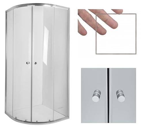 BADLAND Duschkabine Halbrund 90x90 180cm Vitoria Duschabtrennung Transparentes Glas 4mm BADLAND Duschkabine Halbrund 90x90 180cm Vitoria Duschabtrennung Transparentes Glas 4mm von BAD LAND