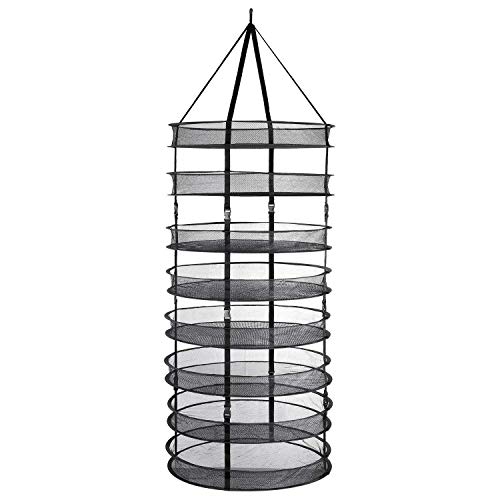 BADASS SHARKS 8 Schichten Trocknungsnetz Faltbare Mesh Large Hanging Drying Net zum Aufhängen Wasser Kultur Tent Herb Bud Plant Trocknen Rack Net von BADASS SHARKS