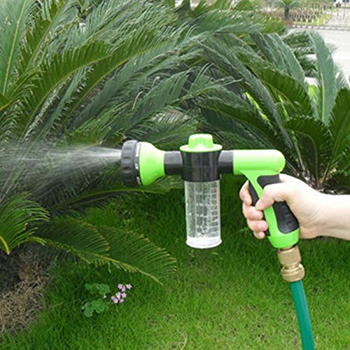 Schaumstoff Wasser Spray Gun Muster Metall als Düse - Spritzpistole zur Befestigung am Gartenschlauch von BADASS SHARKS