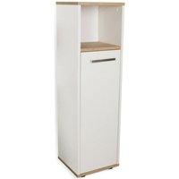 Arc Midischrank 30 cm Breit Badmöbel Badschrank Weiß Badezimmerschrank-11716145 - Badedu von BADEDU