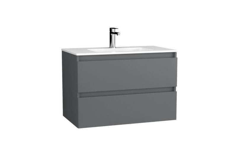 BADEDU Badmöbel-Set Badezimmermöbel-Set, Waschtischkombination, Stauraumlösung von BADEDU