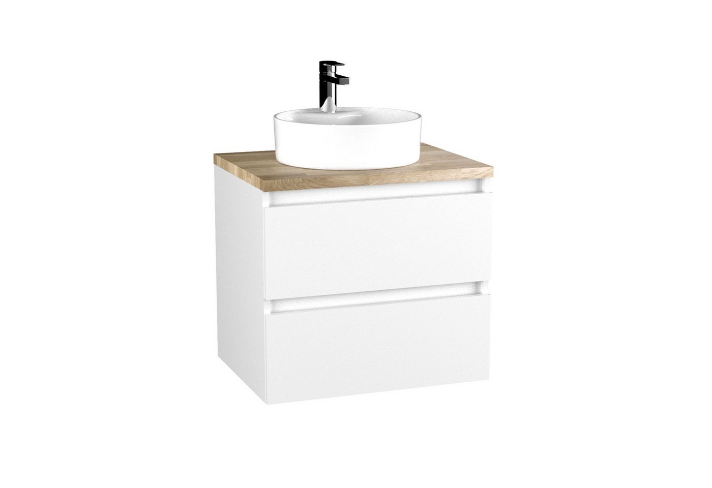 BADEDU Badmöbel-Set Moderne Badezimmermöbel, Skandinavisches Design, Weißer Unterschrank BADEDU Badmöbel-Set Moderne Badezimmermöbel, Skandinavisches Design, Weißer Unterschrank von BADEDU