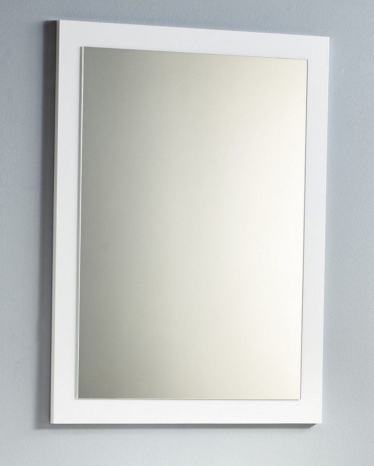 BADEDU Badspiegel Grazia Spiegel, 60cm breit, weiß von BADEDU