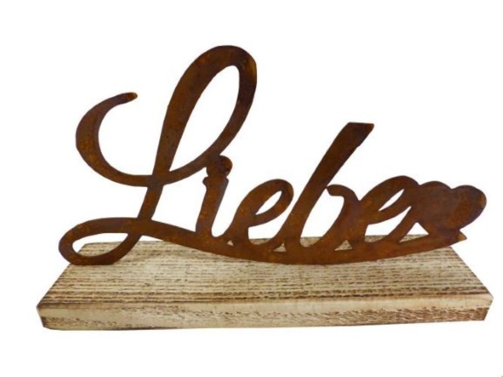 BADEKO Deko-Schriftzug Schriftzug Liebe" auf Holzsockel (1 St)" von BADEKO