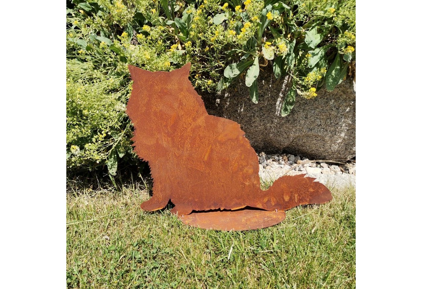 BADEKO Gartenfigur Katze Rosi - Edelrost, (0 St) von BADEKO