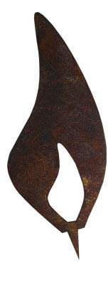 Flamme Edelrost - verschiedene Größen zum Kerzen basteln (20 cm) von Badeko