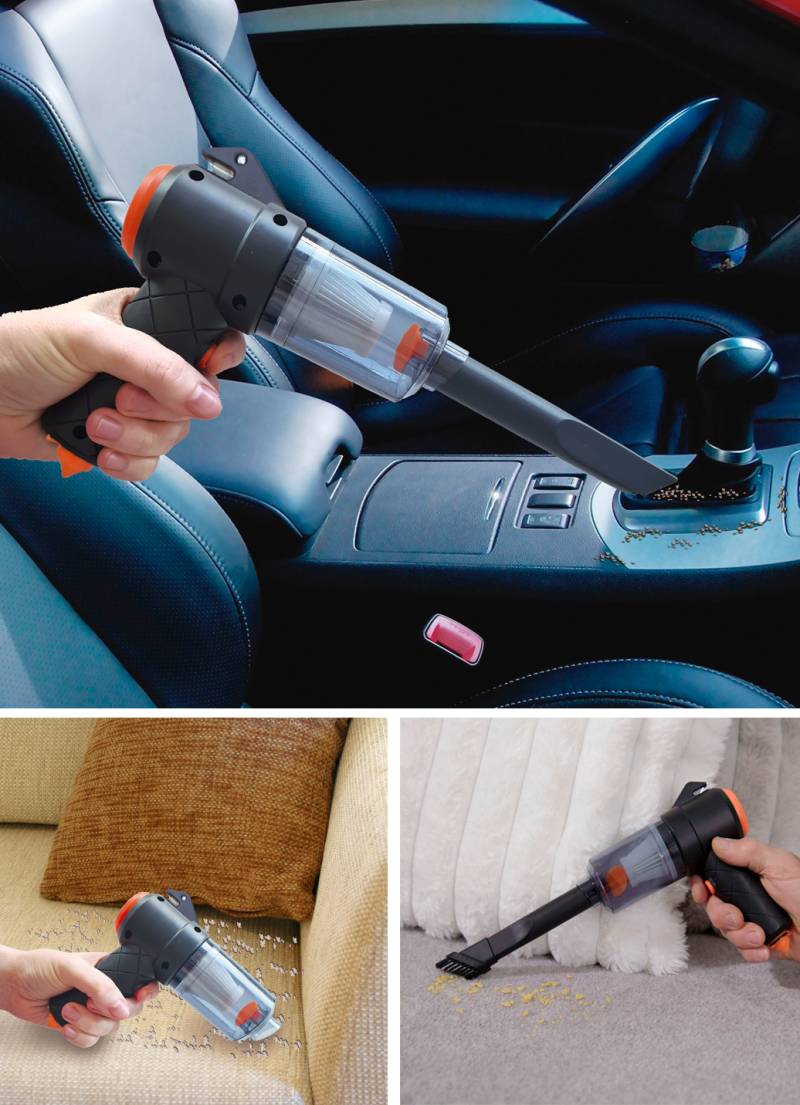 2-in-1 Mini-Akku-Handstaubsauger "STARLYF CLEAN ALL VAC", Dunkelgrau 2-in-1 Mini-Akku-Handstaubsauger "STARLYF CLEAN ALL VAC", Dunkelgrau von BADER