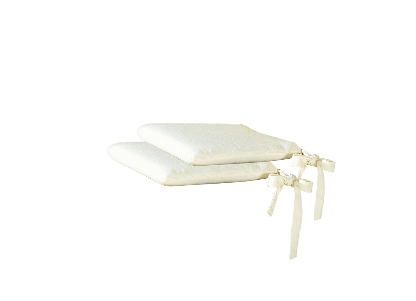 2er-Set Sitzkissen mit Schleifenbändern, Beige 2er-Set Sitzkissen mit Schleifenbändern, Beige von BADER
