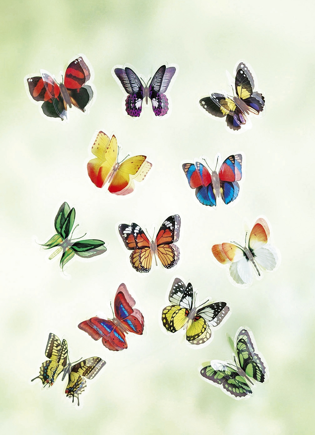 3D-Fenster-Schmetterlinge, 12er-Set, von BADER