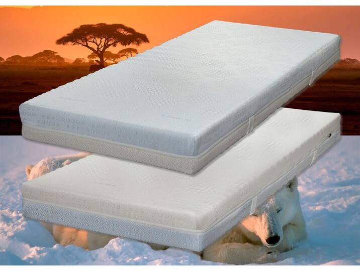 7-Zonen-Cellflex-Matratze von Hemafa mit Sommer- und Winterseite, Komforthöhe ca. 19 cm, Größe 134 (120/200 cm) von BADER