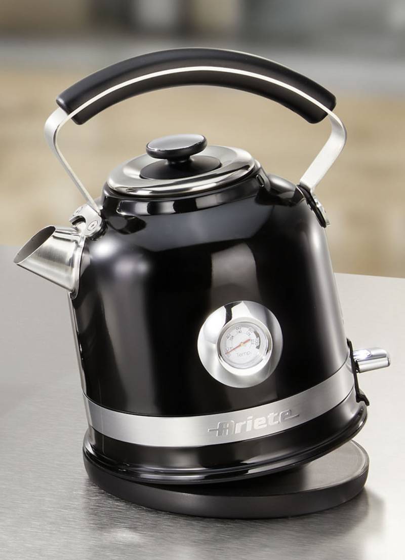 Ariete Frühstücksserie moderna im Retro-Design, Wasserkocher, Schwarz Ariete Frühstücksserie moderna im Retro-Design, Wasserkocher, Schwarz von BADER