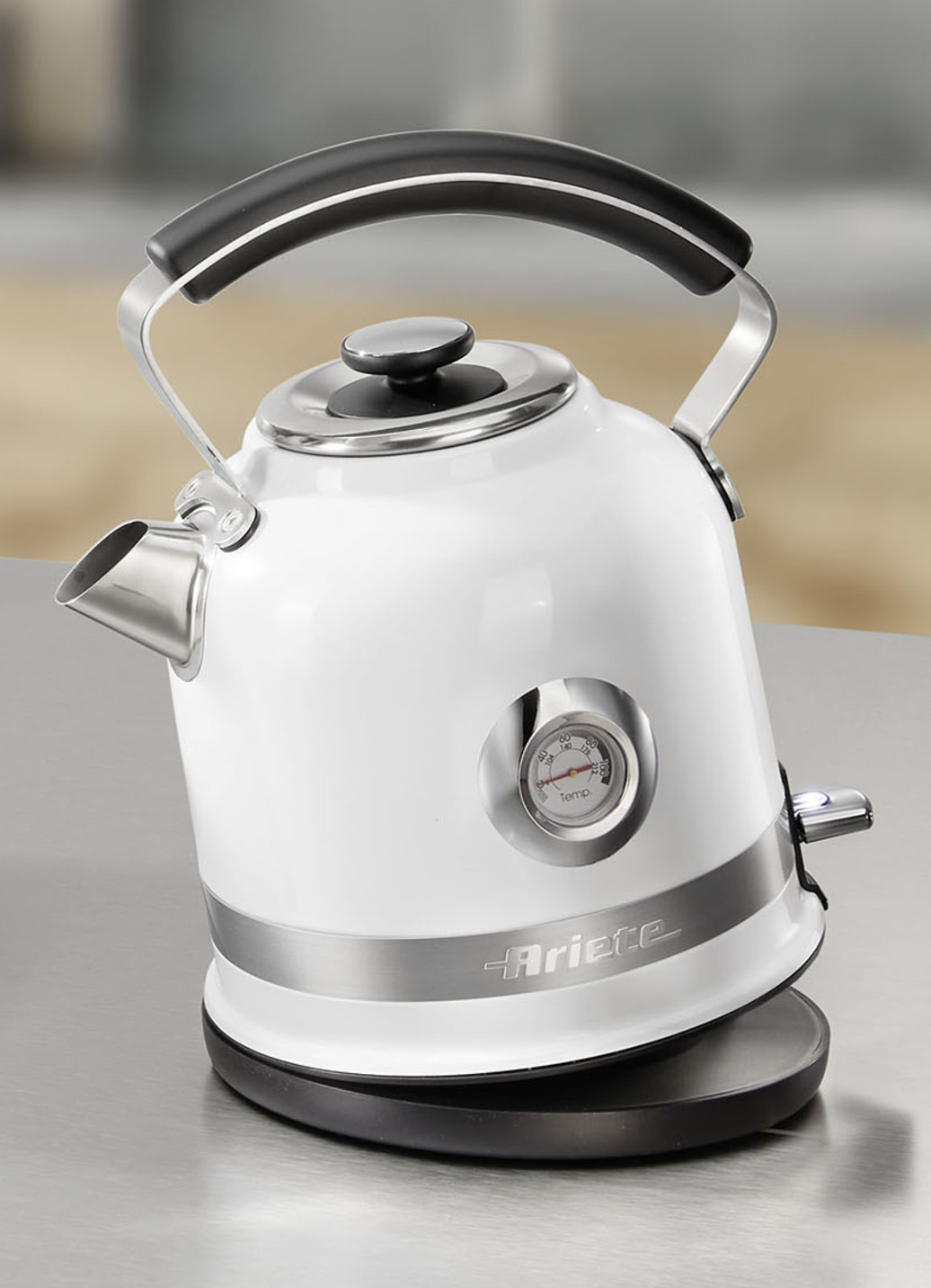 Ariete Frühstücksserie moderna im Retro-Design, Wasserkocher, Weiss Ariete Frühstücksserie moderna im Retro-Design, Wasserkocher, Weiss von BADER