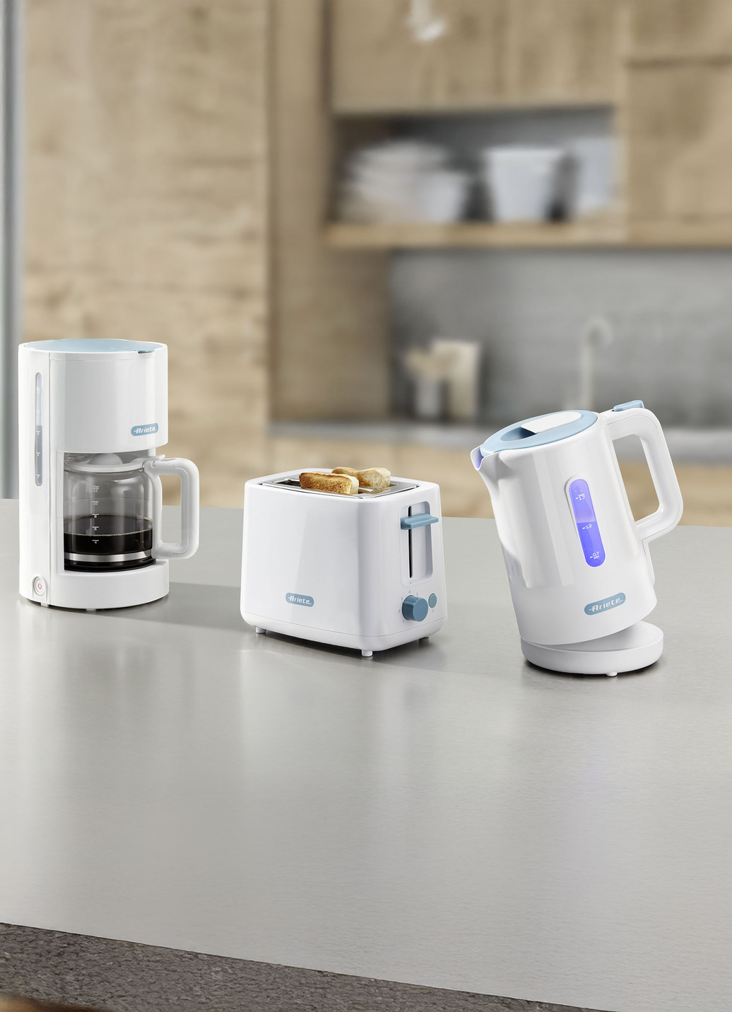 Ariete Küchenserie im Klassischem Design, Toaster, Weiss von BADER