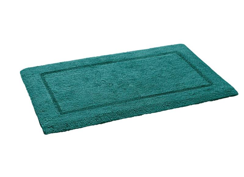Bad-Wendegarnitur aus 100% Baumwolle, Größe 106 (Hänge WC Vorleger, 50x 50 cm), Dunkelgrün von Webana