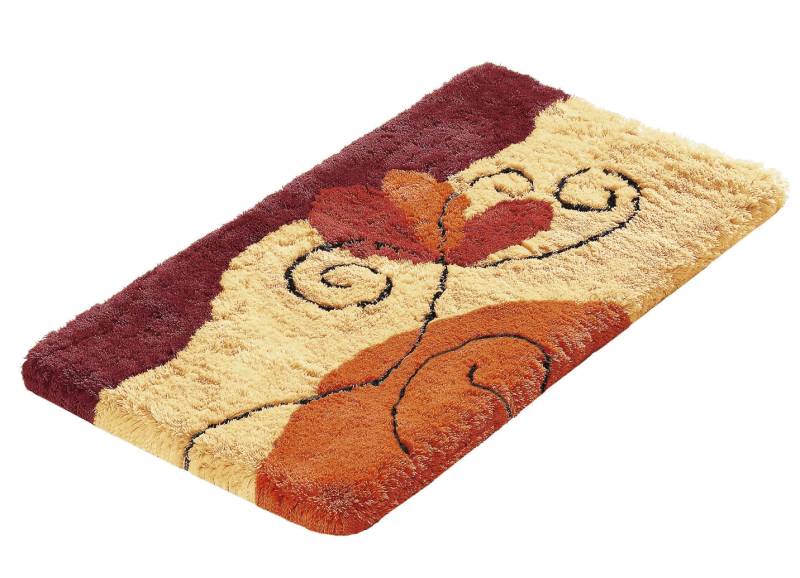 Badgarnitur in Table Tuft Qualität, Größe 110 (Hänge-WC-Vorleger, 50/ 50 cm), Terra von BADER