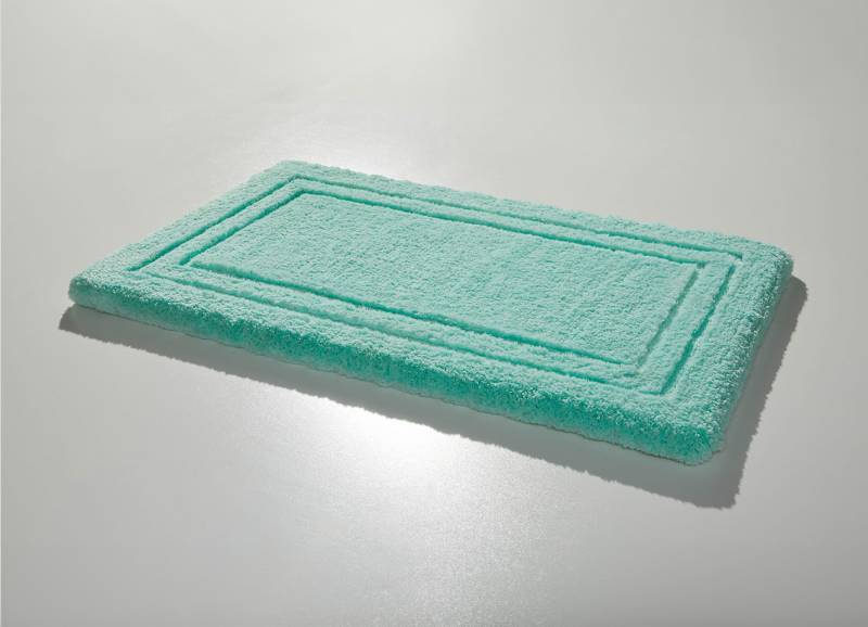 Badgarnitur mit rutschhemmender Rückseite, Größe 102 (Teppich, 60/100 cm), Karibikgrün von BADER