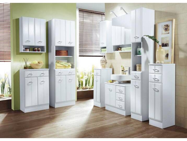 Badmöbel-Programm mit pflegeleichter Oberfläche, Unterschrank, 2-türig, Weiss von BADER