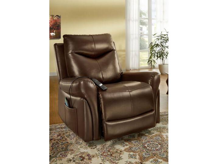 Bequemer Relaxsessel mit XXL-Sitzkomfort, Relaxsessel mit Aufstehhilfe und Massagefunktion, Cognac Bequemer Relaxsessel mit XXL-Sitzkomfort, Relaxsessel mit Aufstehhilfe und Massagefunktion, Cognac von BADER