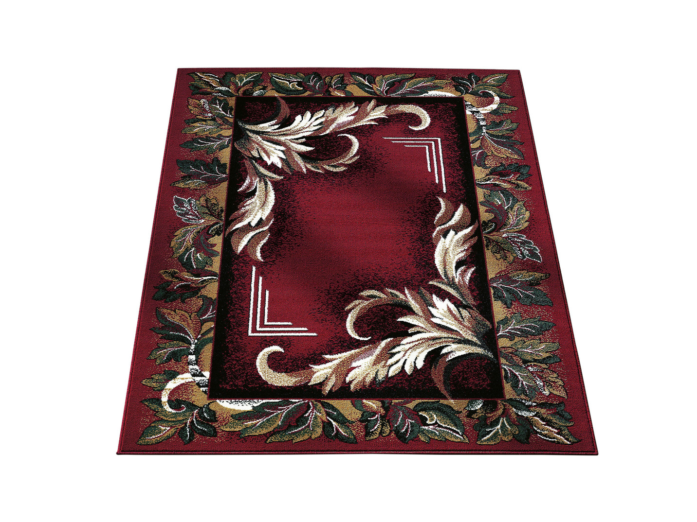 Brücken, Teppiche und Bettumrandung mit floralem Dessin, Größe 298 (Teppich, 280x365 cm), Rot Bordüre von BADER