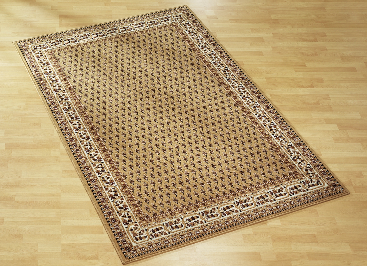 Brücken/Teppiche und Bettumrandungen mit Mir-Muster, Größe 249 (Teppich,160x230 cm), Beige von BADER