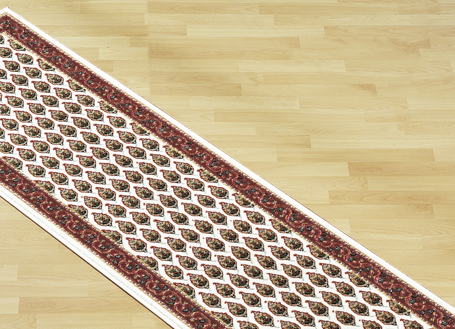 Brücken/Teppiche und Bettumrandungen mit Mir-Muster, Größe 249 (Teppich,160x230 cm), Creme von BADER