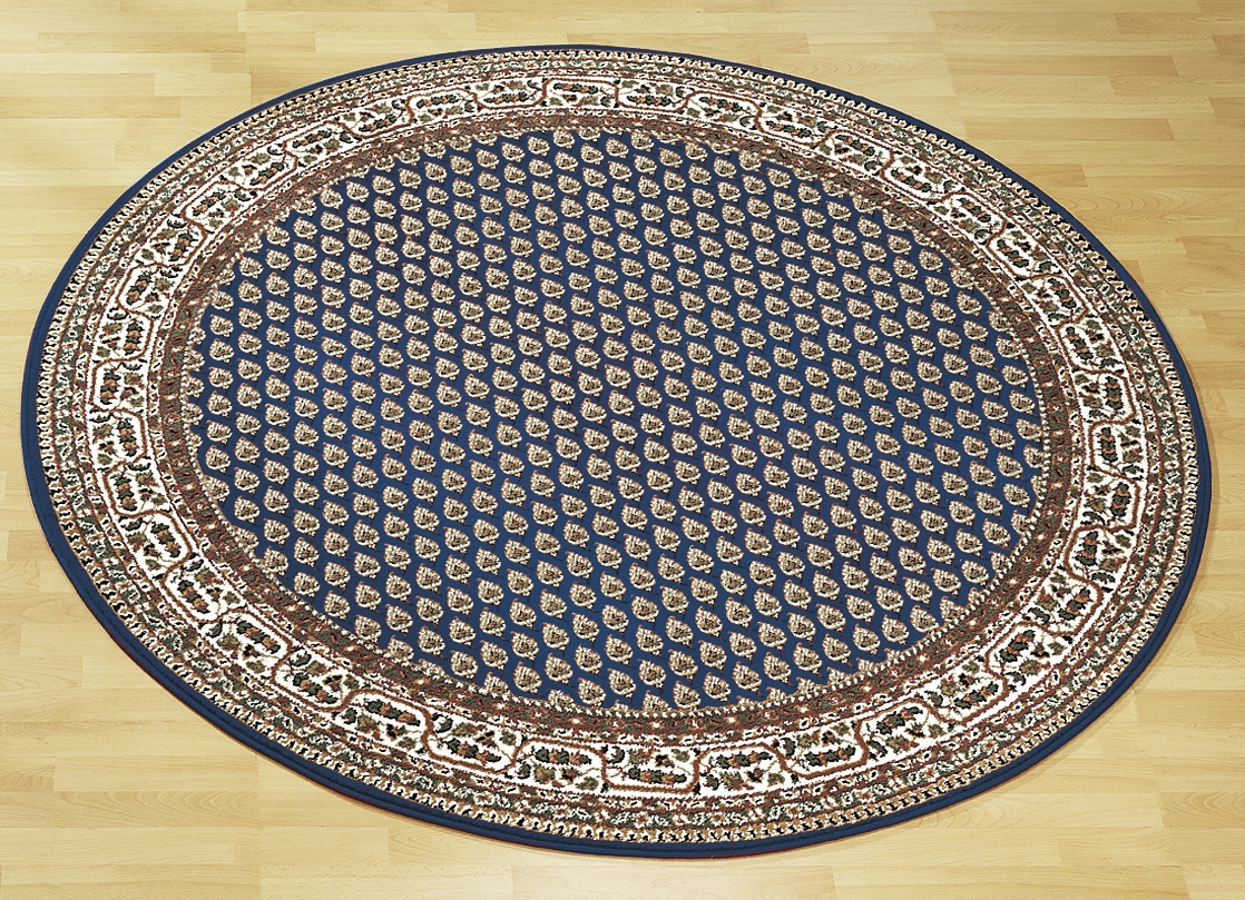 Brücken/Teppiche und Bettumrandungen mit Mir-Muster, Größe 278 (Teppich,190x280 cm), Blau von BADER