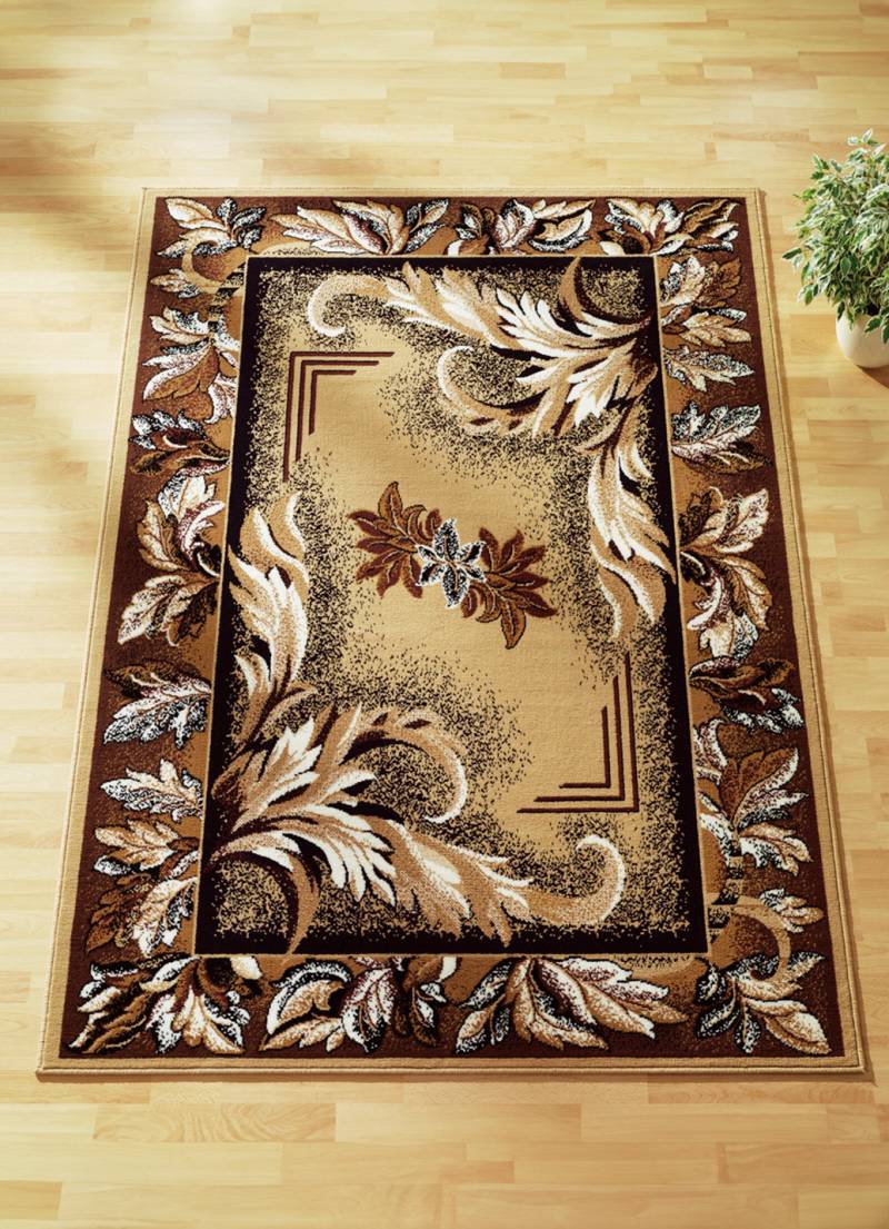 Brücken/Teppiche und Bettumrandungen mit Mittelmotiv, Größe 278 (Teppich, 190x280 cm), Beige Mittelm. von BADER