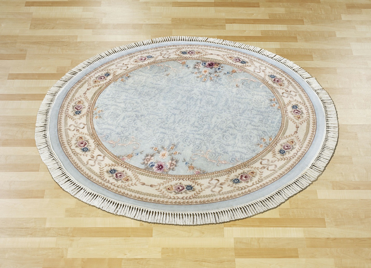 Brücken, Galerie und Teppiche, Größe 304 (Teppich, ø 150 cm), Blau von BADER