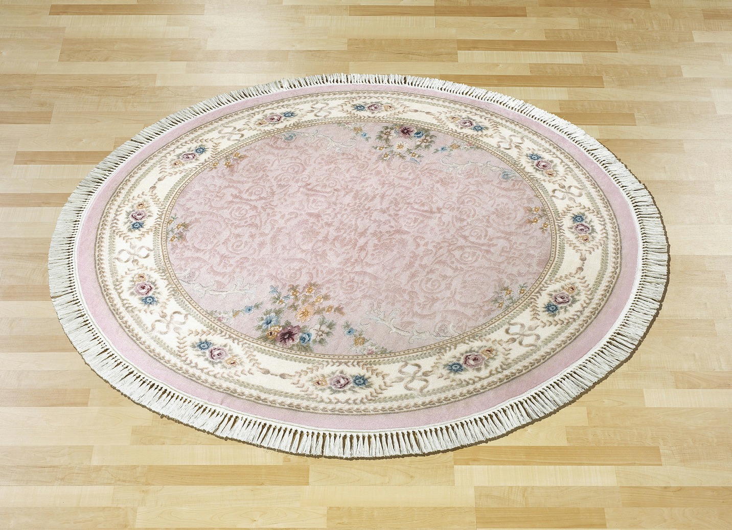 Brücken, Galerie und Teppiche, Größe 304 (Teppich, Ø 150 cm), Rosa von BADER