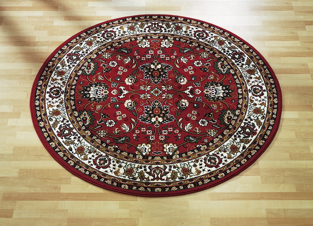 Brücken, Teppiche und Bettumrandungen, Größe 323 (Teppich oval, 190x280 cm), Rot von BADER